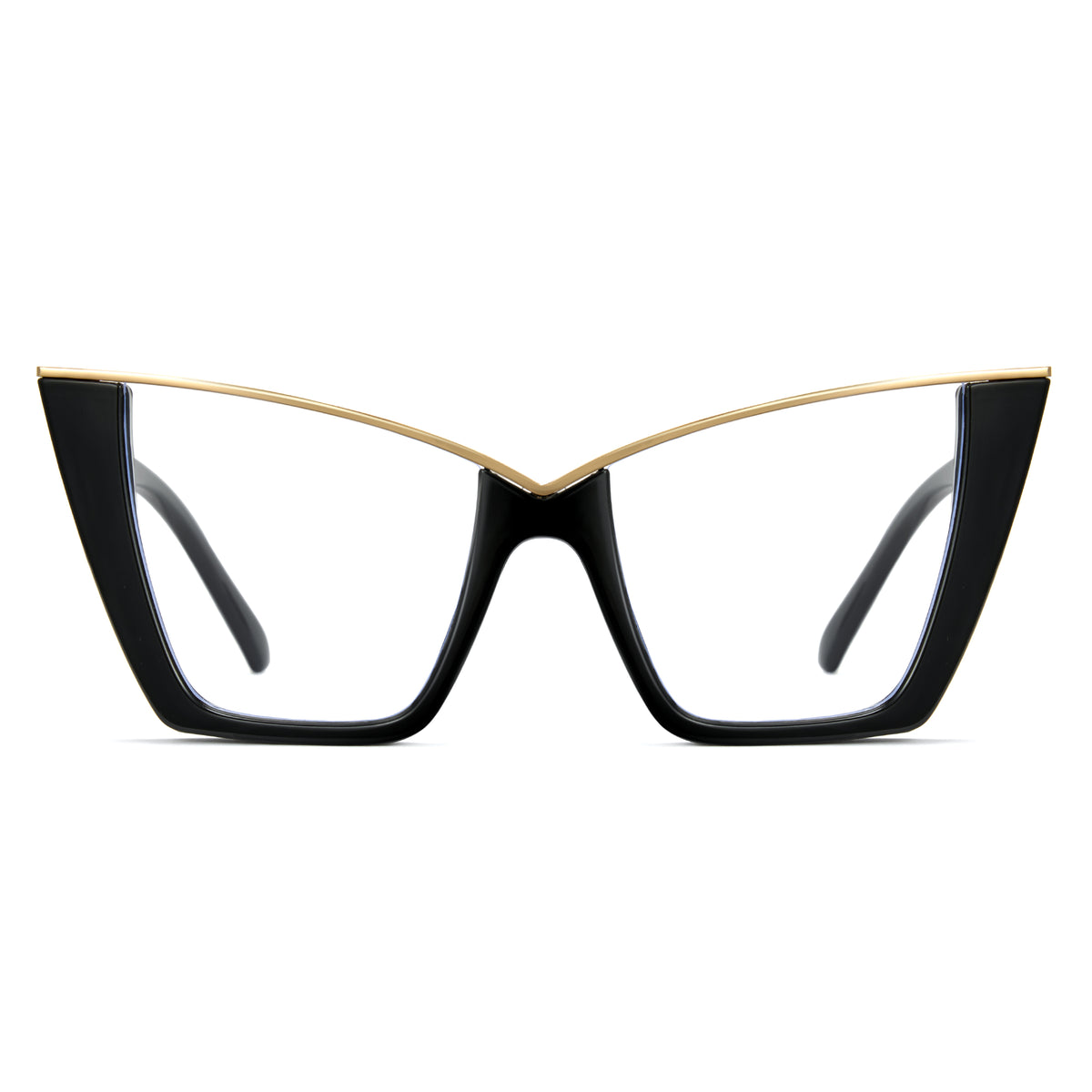 Cyxus Retro Vintage Large Frame Cat Eye Computer Glasses 8298 メイン画像
