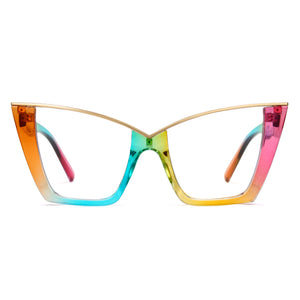 Cyxus Retro Vintage Large Frame Cat Eye Computer Glasses 8298