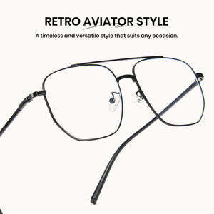 Cyxus Retro Aviator Style Computer Glasses 8299