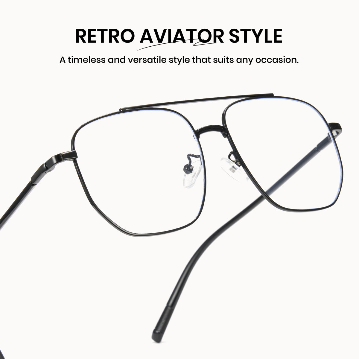 Cyxus Retro Aviator Style Computer Glasses 8299