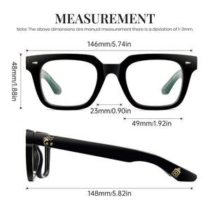 Square Frame Palace Museum Glasses 8345