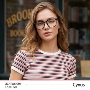 Oversized Square Anti-Blue Light Glasses-8368