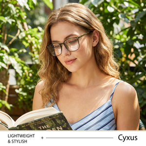 Oversized Square Anti-Blue Light Glasses-8368