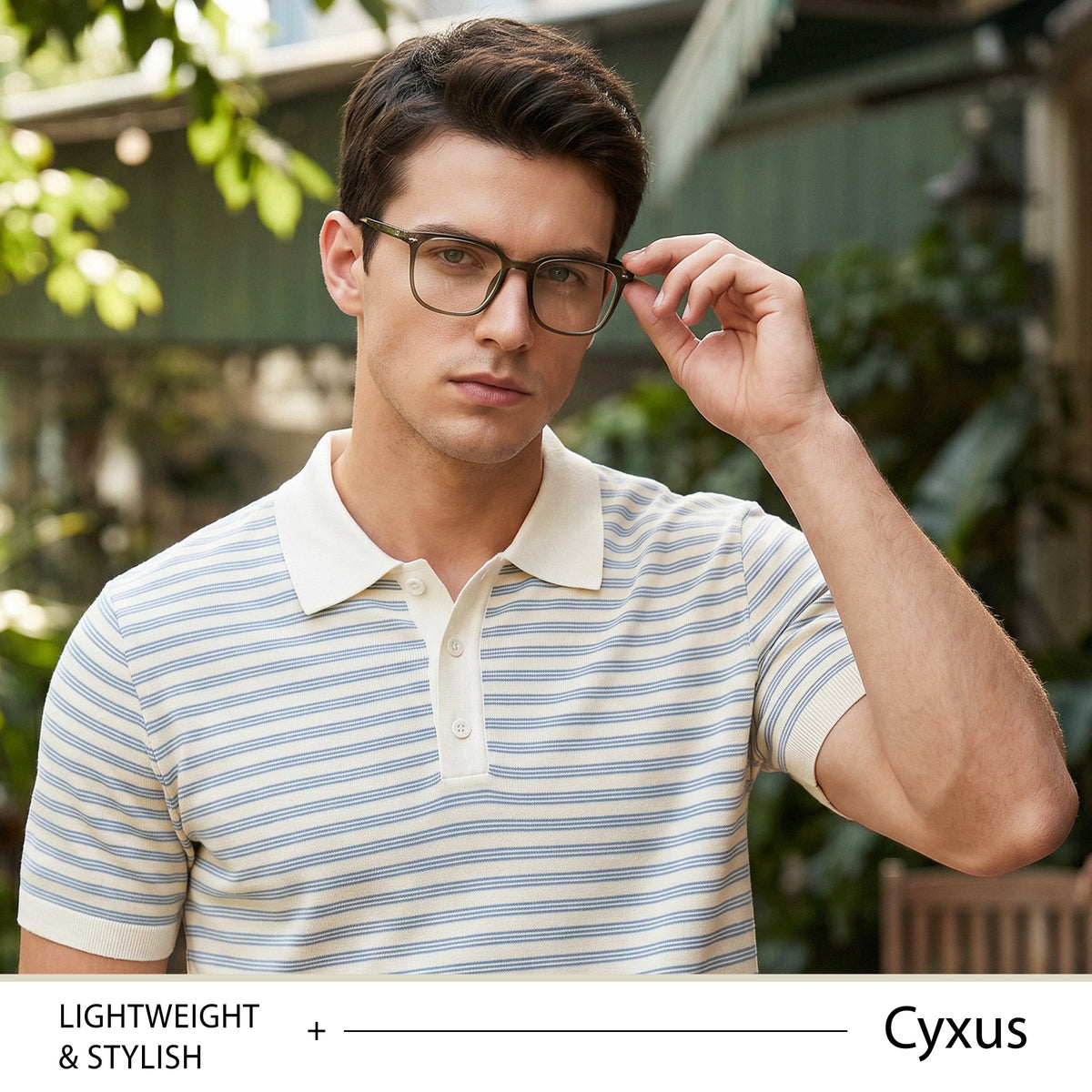 Oversized Square Anti-Blue Light Glasses-8368