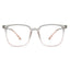 Large square anti-blue light glasses, TR90 lightweight frame, clear lens, 4 colors (black, olive, dark tea, trans grey)