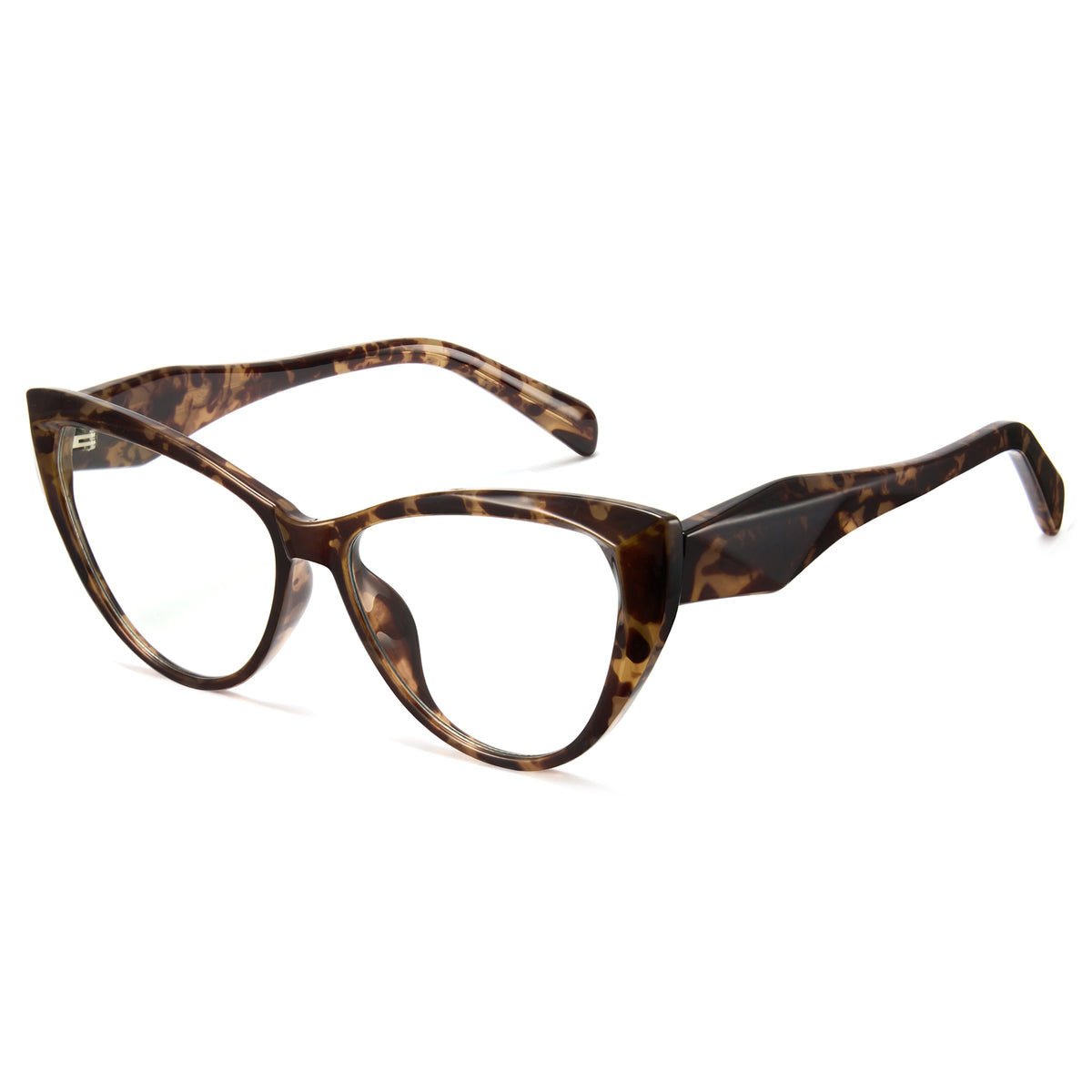 Bean flower tortoise cat eye blue light glasses, TR90, SKU 8385T03