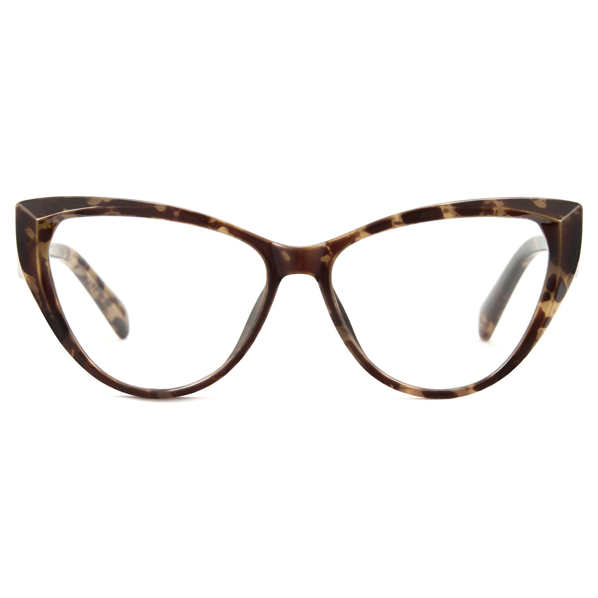 Bean flower tortoise cat eye blue light glasses, TR90, SKU 8385T03