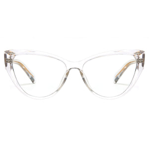 Transparent clear cat eye computer glasses, women's blue light blocking, SKU 8385T34