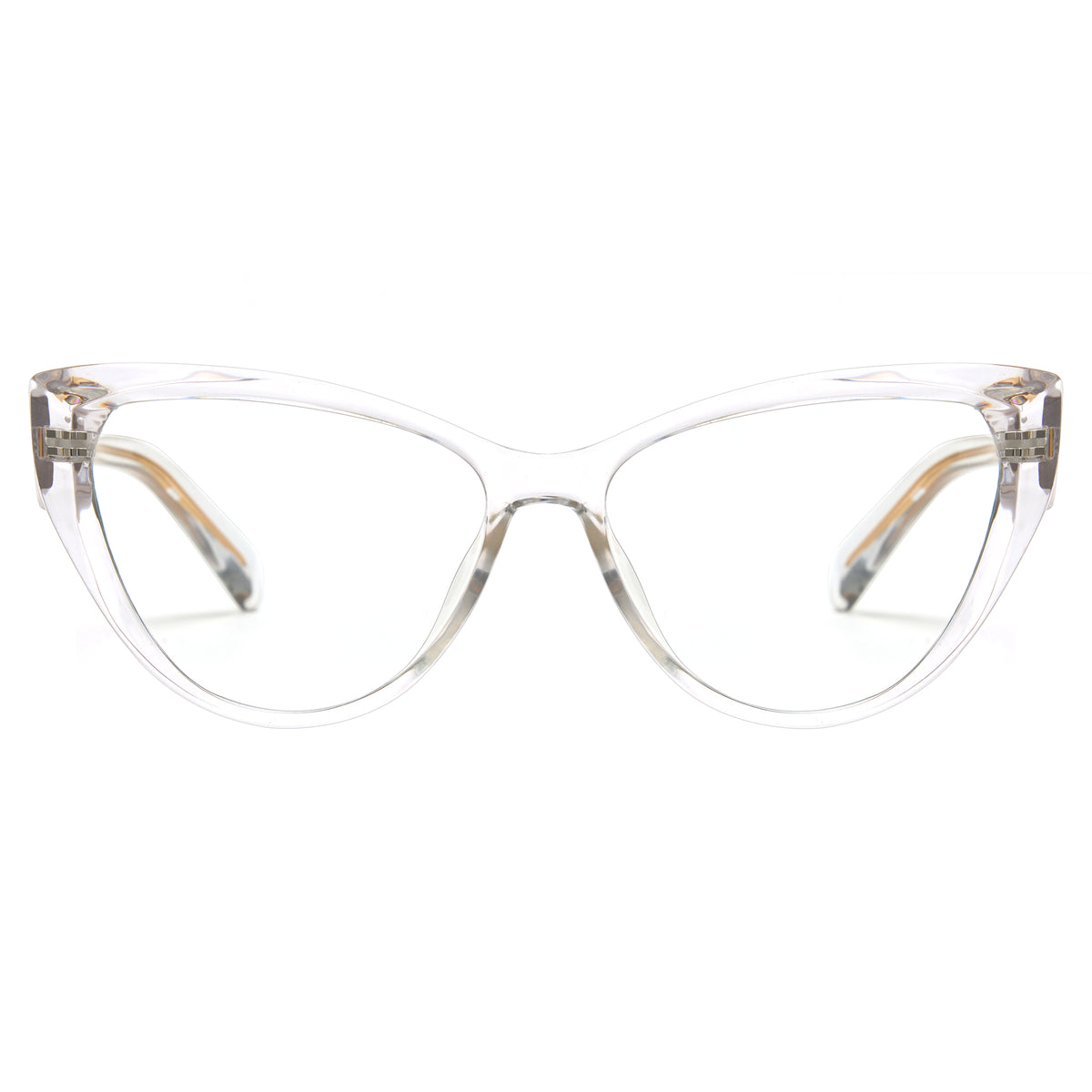 Transparent clear cat eye computer glasses, women's blue light blocking, SKU 8385T34