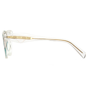 Transparent clear cat eye computer glasses, women's blue light blocking, SKU 8385T34