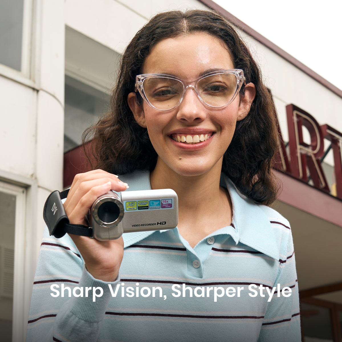 Transparent clear cat eye computer glasses, women's blue light blocking, SKU 8385T34