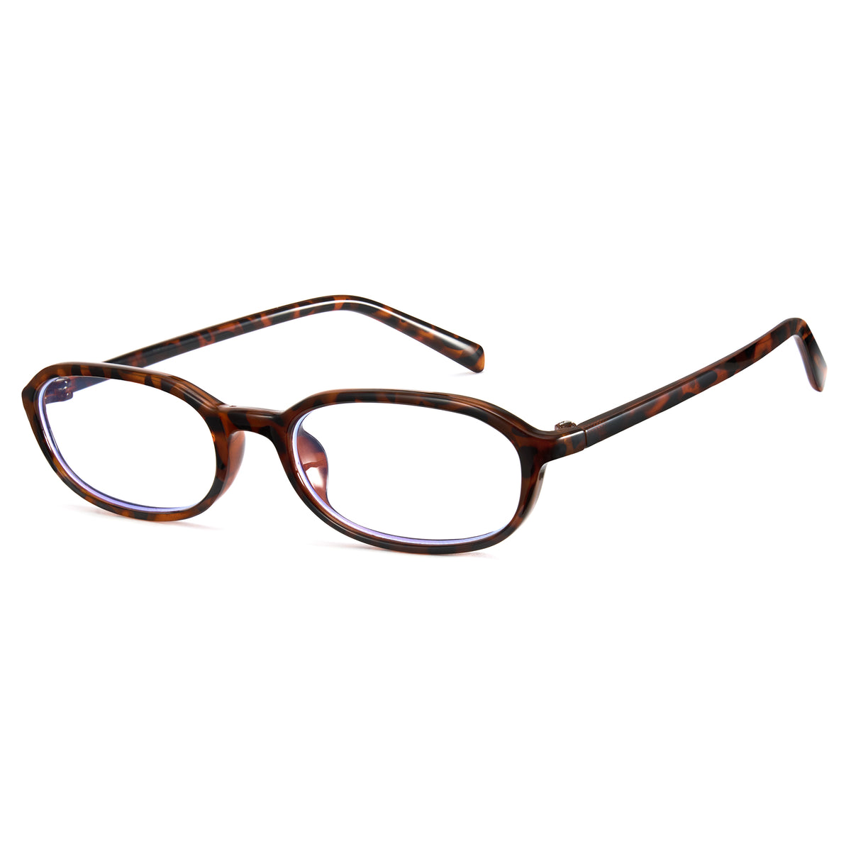 Office siren glasses in tortoise oval frame – retro 90s workwear vibe