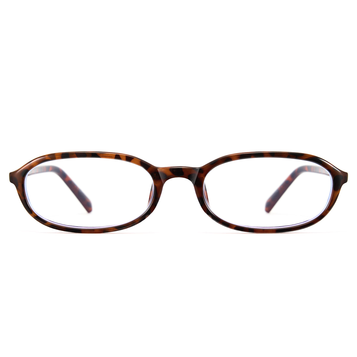 Office siren glasses in tortoise oval frame – retro 90s workwear vibe メイン画像