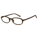 Office siren glasses in dark brown oval frame for the office