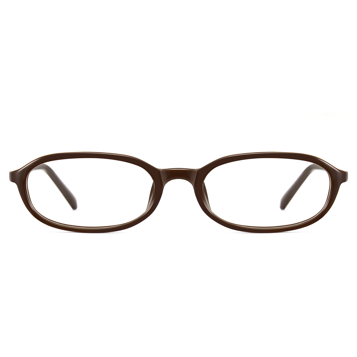 Office siren glasses in dark brown oval frame for the office