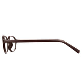 Office siren glasses in dark brown oval frame for the office