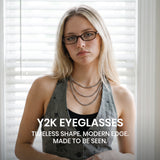 Office siren glasses in dark brown oval frame for the office