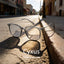 1353 unisex grey large square sunglasses light grey lenses non-polarized PC frame metal temples daily casual commuting