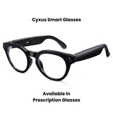 Black Cyxus Smart Glasses Available in Prescription Glasses