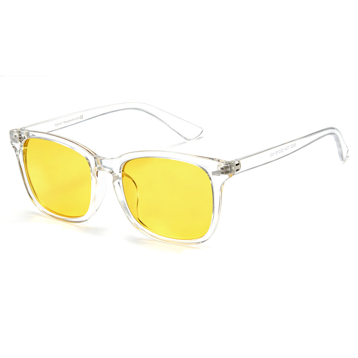 Rectangle photochromic driving sunglasses, polarized blue light blocking, yellow-tea lens, PC frame (P1082Hi34)