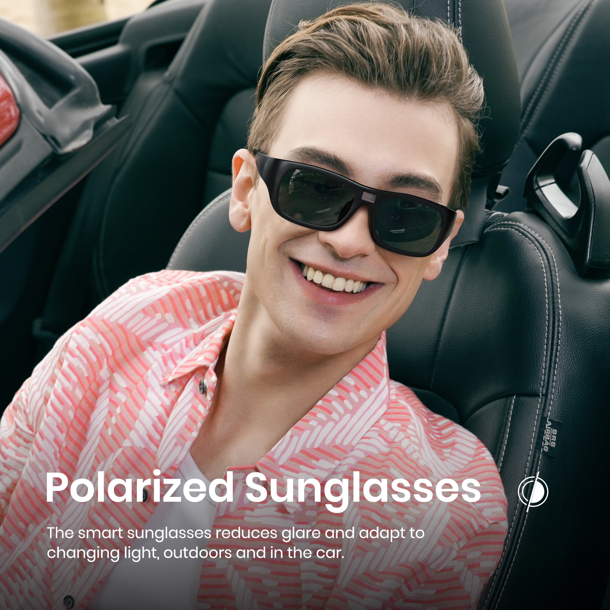 0.1 Seconds Photochromic Polarized Sunglasses with Blue Light Blocking P1153 副图