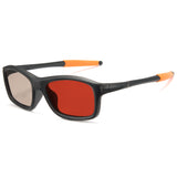 Cyxus 0.1 Seconds TR90 Photochromic Polarized Sunglasses P1176 Lens Turned Red