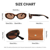 foldable polarized oval sunglasses brown TAC lenses unisex PC frame spring temples silicone nose pads travel driving fishing