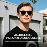 Cyxus Polarized Sunglasses Adjustable Brightness Day or Night UV400 Protection P1317