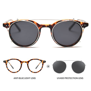 P1341 unisex round tortoise polarized sunglasses grey TAC lenses TR90 frame running fishing driving minimalist style
