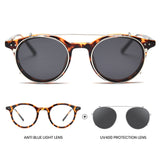 P1341 unisex round tortoise polarized sunglasses grey TAC lenses TR90 frame running fishing driving minimalist style