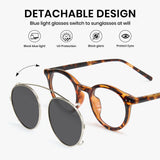 P1341 unisex round tortoise polarized sunglasses grey TAC lenses TR90 frame running fishing driving minimalist style