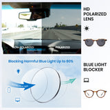 P1341 unisex round tortoise polarized sunglasses grey TAC lenses TR90 frame running fishing driving minimalist style