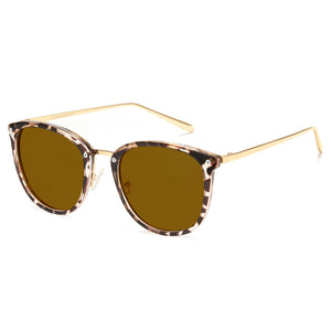 TR90 night vision sunglasses with yellow photochromic lens and gold temples, P1869Hi03