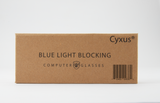 Cyxus Blaulichtfilter Brille Herren/Damen、コンピュータ ラップトップ ゲーム Brille、UV Schutzbrille gegen Kopfschmerzen、Klassisches Schwarzes Rahmendesign、Geschenke für Männer Frauen