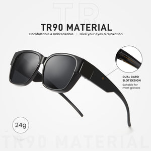 TAC Fit Over Wraparound Polarized Sunglasses 1821