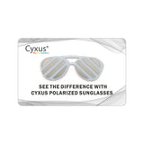 Cyxus Polarized Sunglasses Test Card