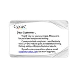 Cyxus Polarized Sunglasses Test Card Test Card cyxus