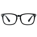 Bright Black Retro Style Anti-Blue Light & Prescription Glasses
