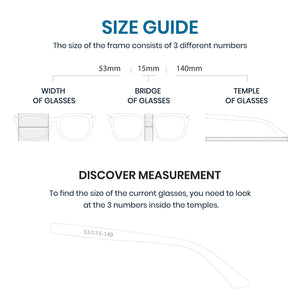 SIZE GUIDE:The size of the frame consists of 3 different numbers