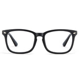 Matte Black Retro Style Anti-Blue Light & Prescription Glasses