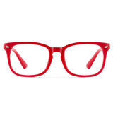 Red Retro Style Anti-Blue Light & Prescription Glasses