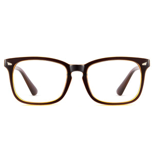 Brown Tea Yellow Retro Style Anti-Blue Light & Prescription Glasses