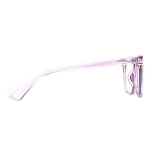 Purple glasses temples