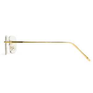 Cyxus Rimless Square Photochromic Glasses 8127