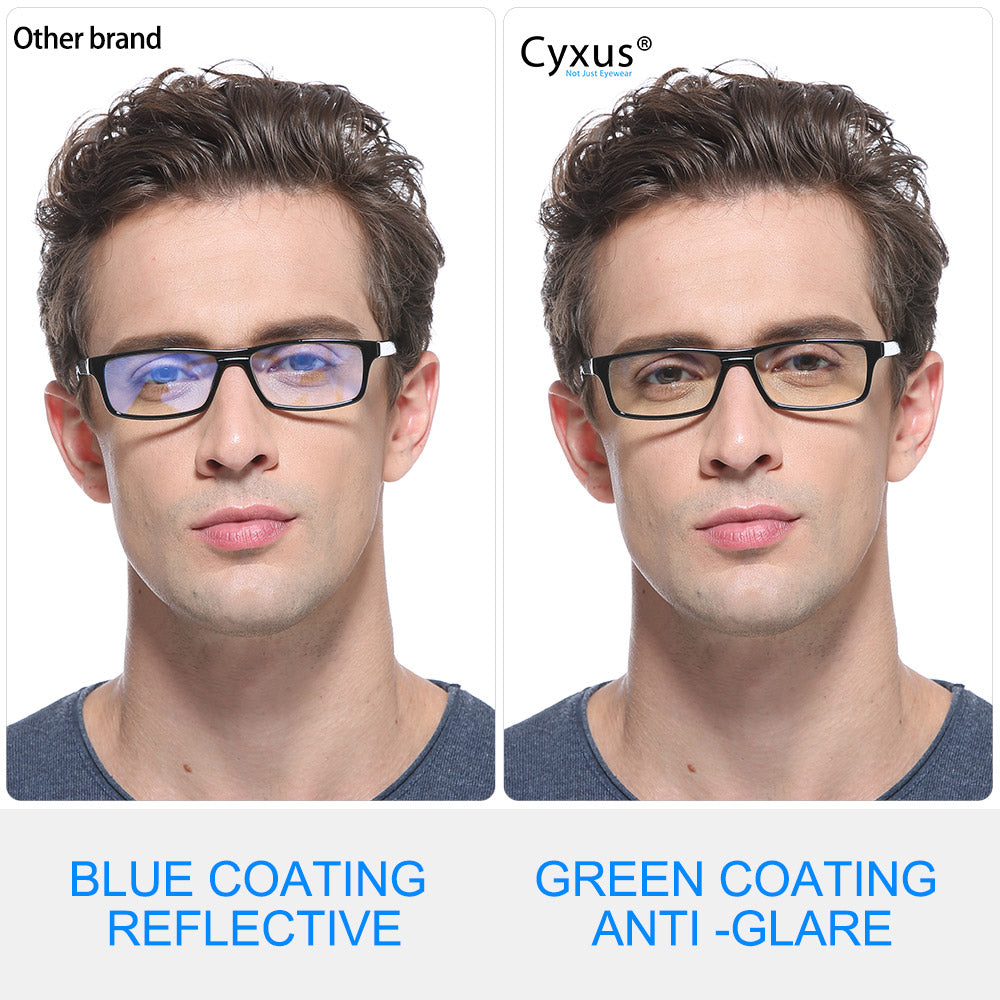 Blue Light Blocking Glasses Anti Glare Computer Gaming Blue 
