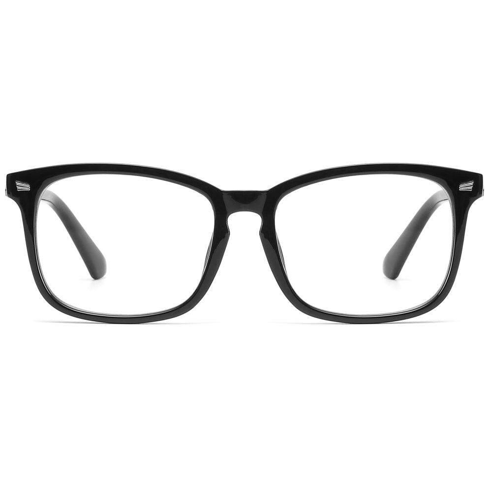 Blue Light Blocking Glasses Wing Computer Glasses - Matte Black