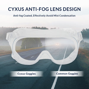 Anti-Fog Anti Virus Medical Goggles Safety Glasses cyxus