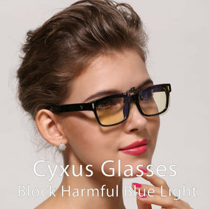 Blue Light Blocking Clip On Glasses 8000L04 Clip On Computer Glasses cyxus